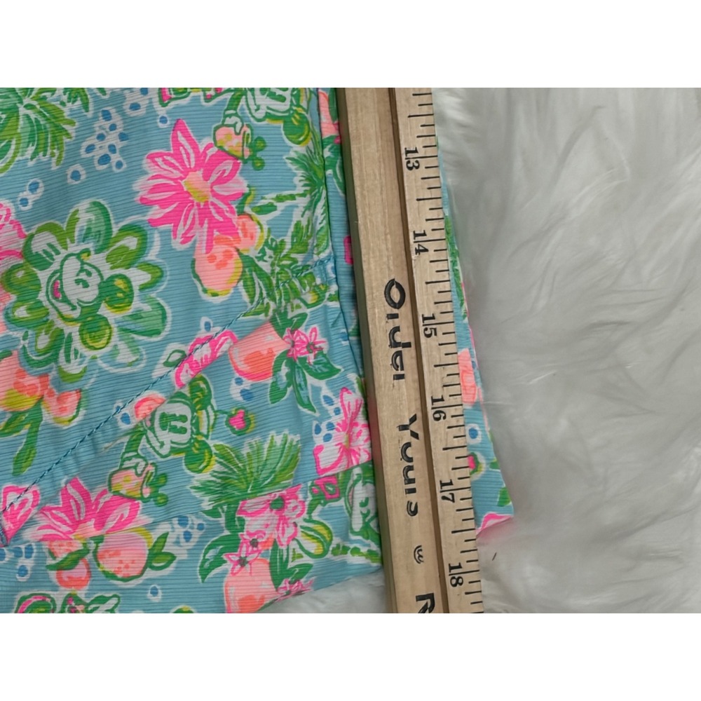 Disney x Lilly Pulitzer Mickey Minnie Mouse Floral Scallop Buttercup Shorts 8 - Picture 6 of 10